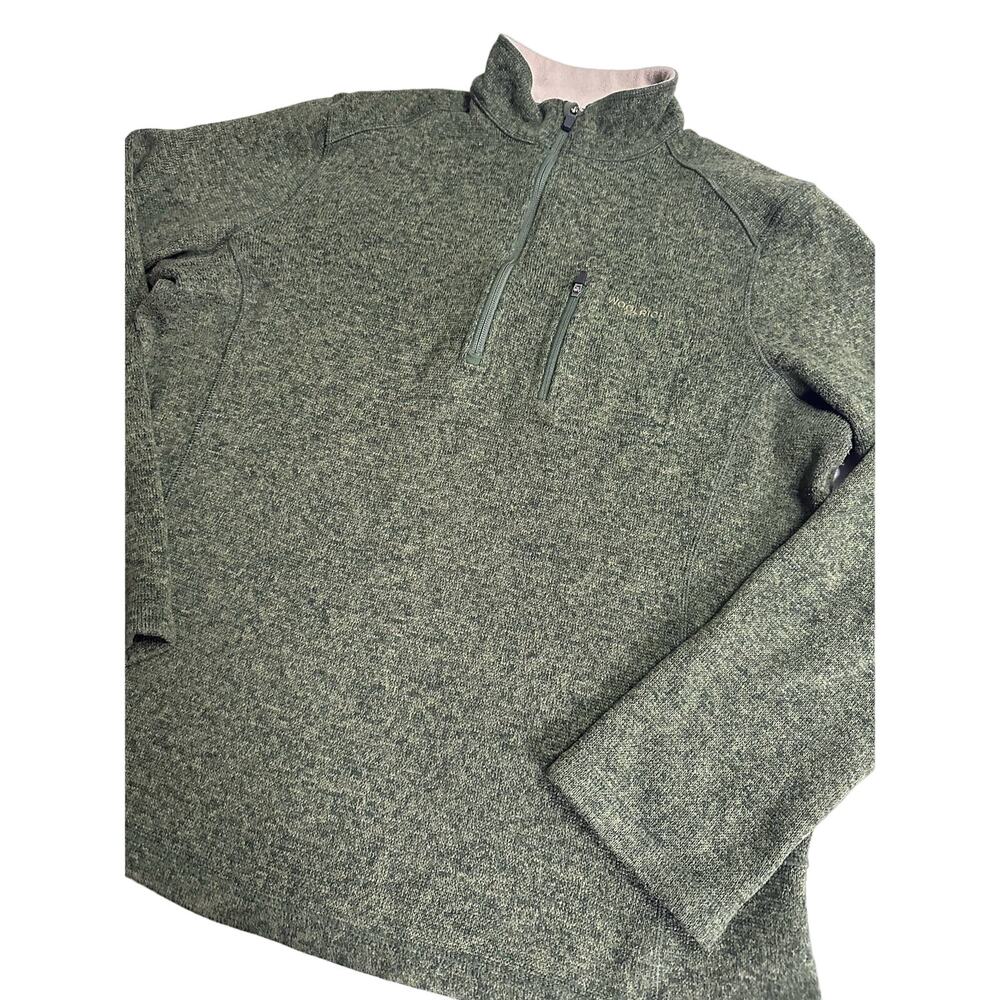 Woolrich Men's Sweater 1/4 Zip Pullover Green Size Large